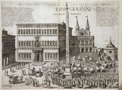 Dedication of the Obelisk in front of the Basilica of San Giovanni Laterano, Rome in 1588 by Nicolaus van Aelst